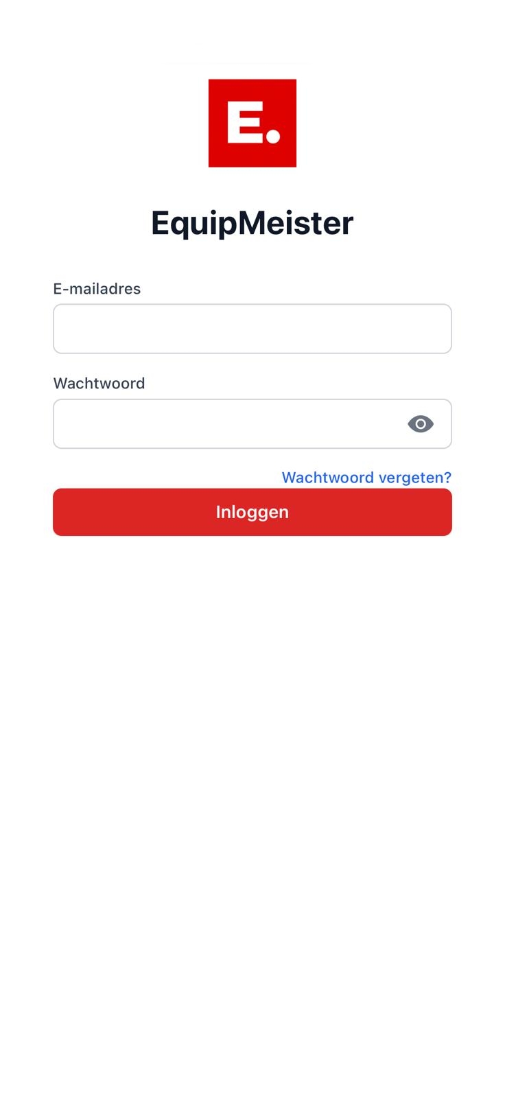 Screenshot EquipMeister rapporten